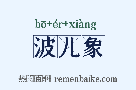 波儿象是什么意思的图片